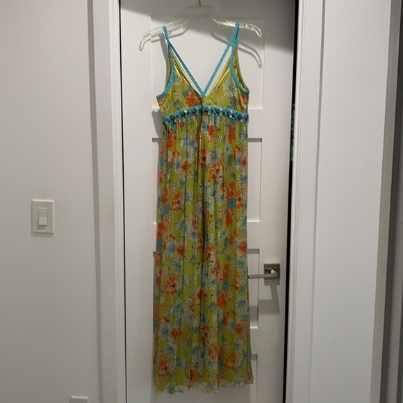 Sue Wong floral maxi dress size 8 - Picture 4 of 5